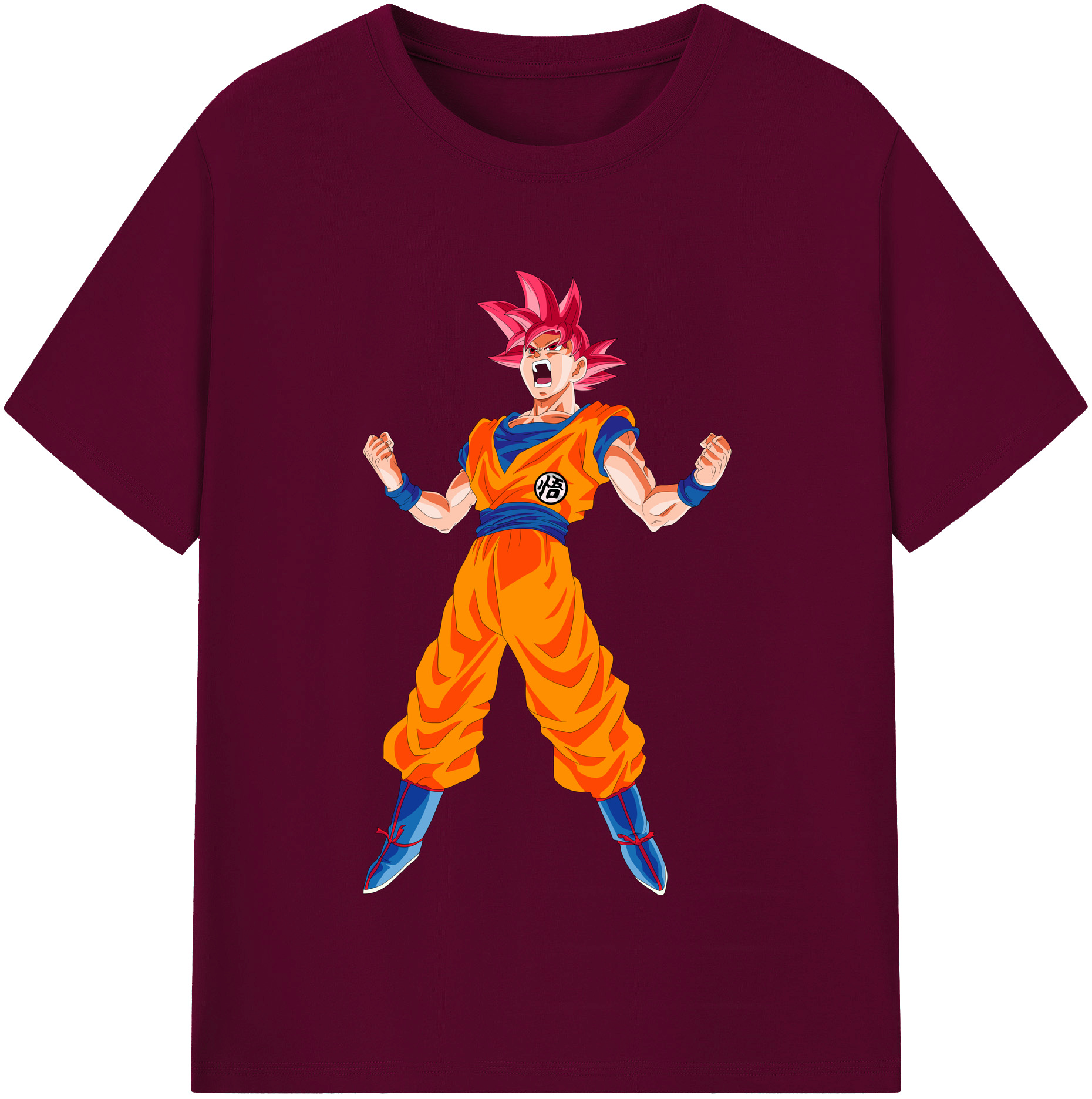 （画像用） ドラゴンボール 孫悟空（そん ごくう）Son Goku カカロット DRAGON BALL Kakarotto レディースカジュアルプリントTシャツ（綿100％）